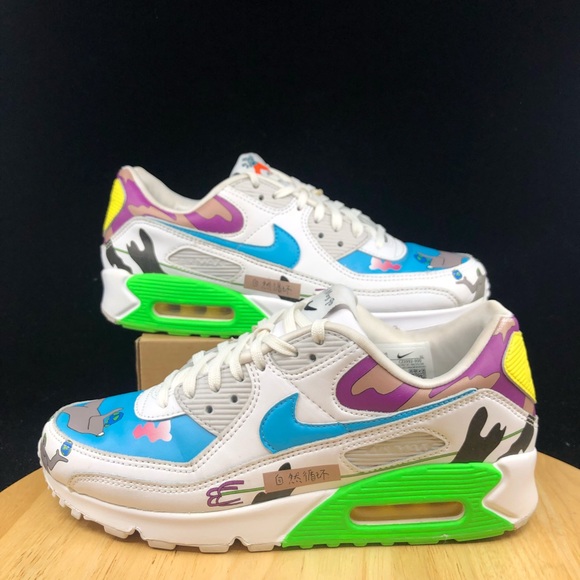 Nike Shoes | 220 Nike Flyleather Air Max 90 Qs Rhohan Wang | Poshmark